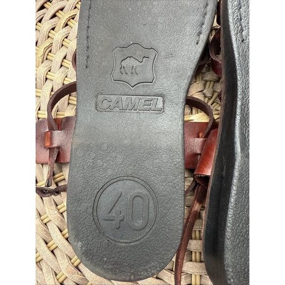 Camel Classic Style Original Leather Biblical Jesus Sandals Jerusalem 40 US 9 - Picture 9 of 16